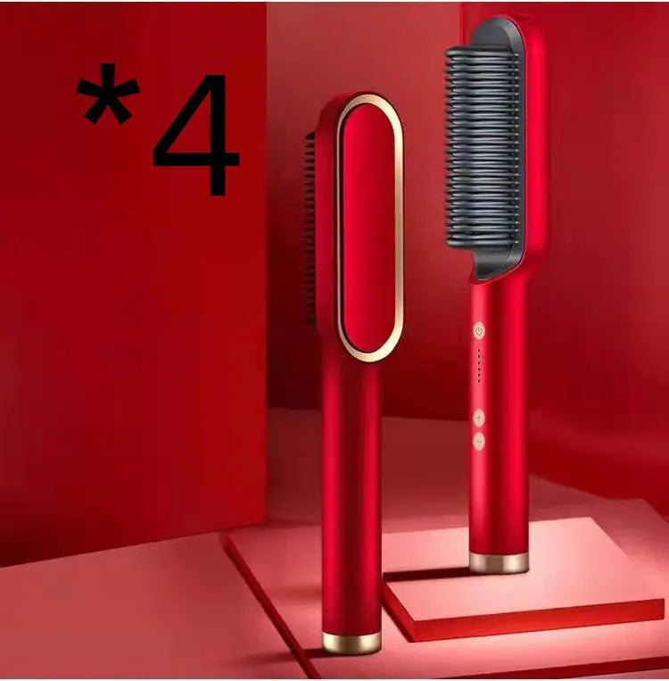 New 2 In 1 Hair Straightener Hot Comb