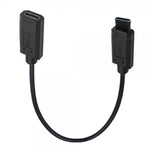 USB 3.1 Gen 2 Typ C Kabel 30 cm Stecker zu Buchse 10 Gbit/s 100W Kratz Schutz Winkel | System-S