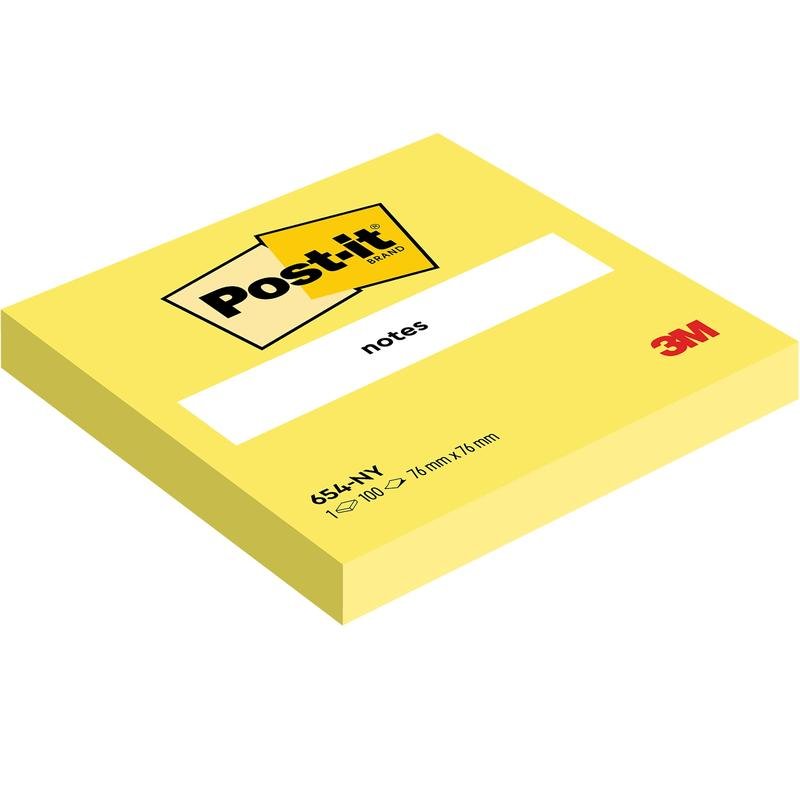 Post-it® Notes, 76 mm x 76 mm, 100 Blatt/Block, 100% PEFC