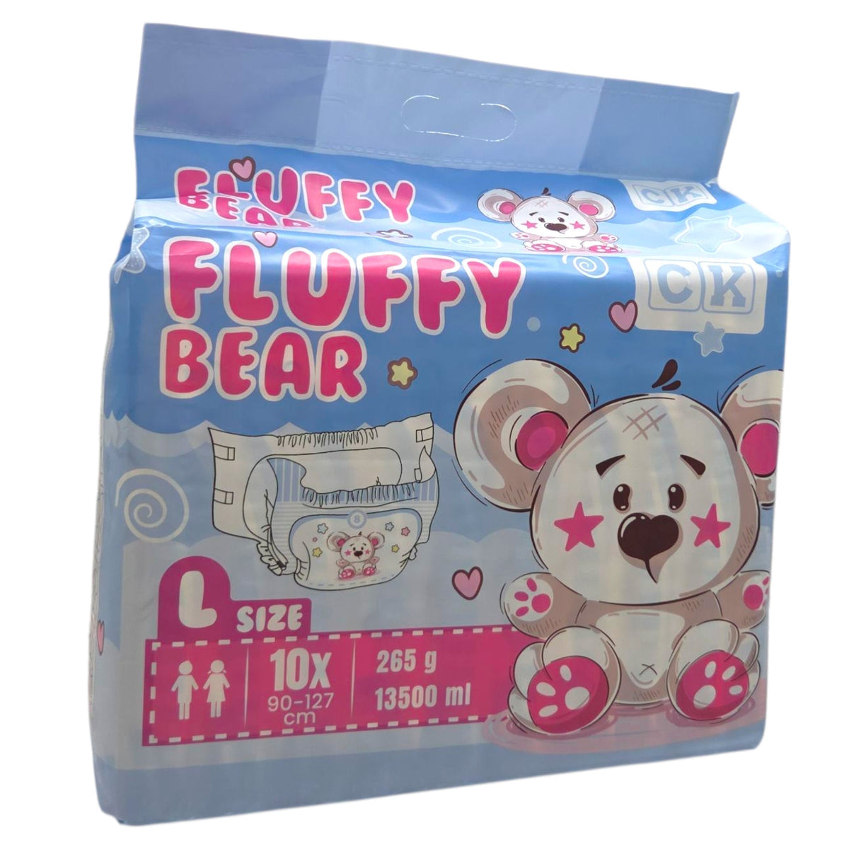 Fluffy Bear Windeln mit Folie
