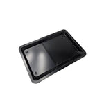 Backblech ausziehbar antihaftbeschichtet Carbonstahl Metall 33x33- 52 cm Schwarz