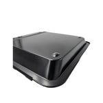 Backblech ausziehbar antihaftbeschichtet Carbonstahl Metall 33x33- 52 cm Schwarz