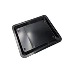 Backblech ausziehbar antihaftbeschichtet Carbonstahl Metall 33x33- 52 cm Schwarz