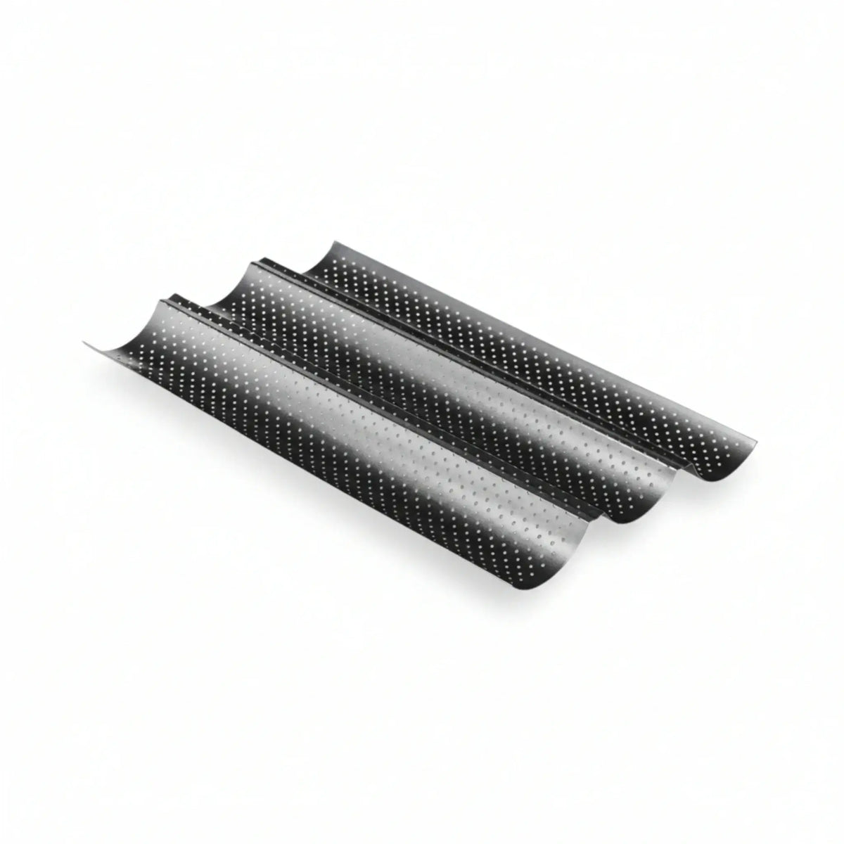 Baguette Baguetteform Blech für 3 Baguettes antihaft beschichtet Baguetteblech