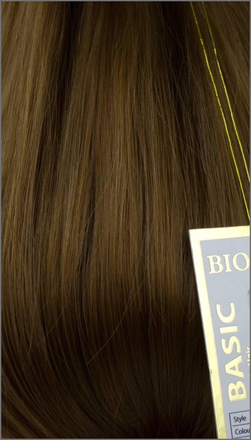 Clip-in Haar Extensions Haarverlängerung mit Echthaar, #27, Honigbraun, 40 50 60+cm, BASIC, BIONORA