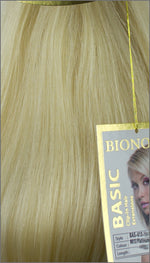 Clip-in Haar Extensions Haarverlängerung mit Echthaar, #613, Platinblond, 40 50 60+cm, BIONORA BASIC