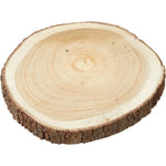 Baumscheibe aus Naturholz – Dekobrett mit Rinde, ca. 25–32 cm