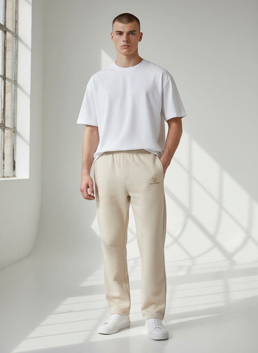 Silence Jogginghose – goldene Stickerei
