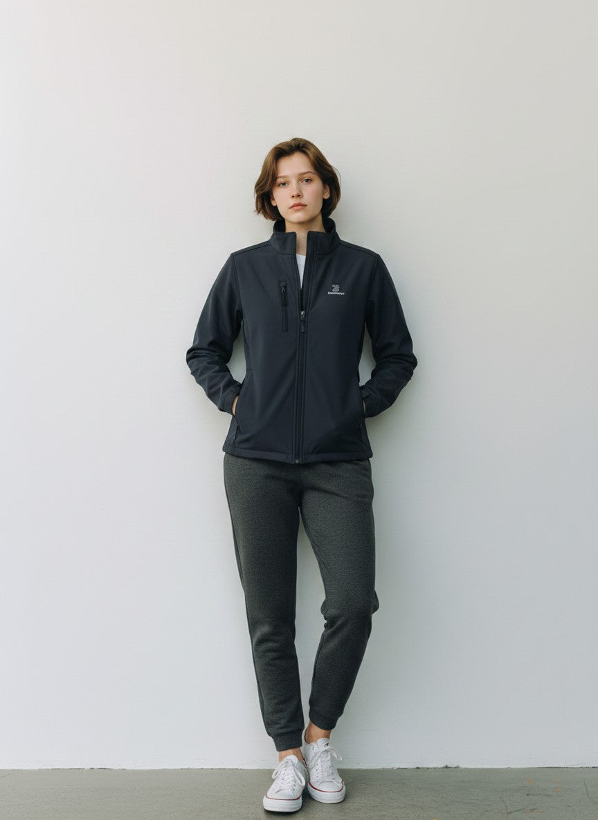 Identity Softshell Jacke – weiße Stickerei