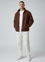 Silence Fleecejacke – goldene Stickerei
