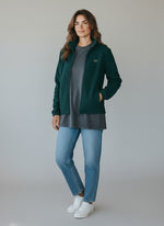 Authentic Fleecejacke – goldene Stickerei