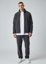 Power Fleecejacke – rote Stickerei