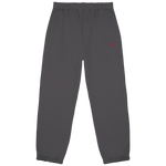 Power Fluffy Jogginghose – rote Stickerei