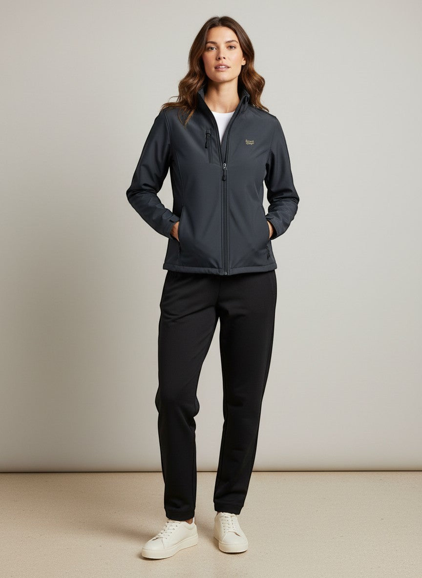 Authentic Softshell Jacke – goldene Stickerei