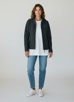 Monster Softshell Jacke – grüne Stickerei