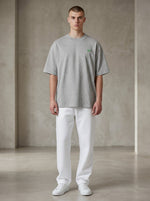 Monster Oversize T-Shirt 200 g/m² – Bio-Baumwolle, grüne Stickerei