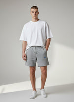 Motion Sweatshorts 300 g/m² – blaue Stickerei