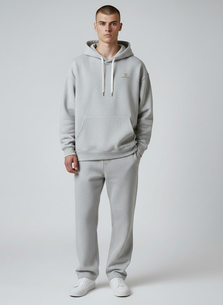 Silence Oversize Hoodie 350 g/m² – Bio-Baumwolle, goldene Stickerei