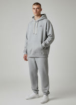 Standard Oversize Hoodie 350 g/m² – Bio-Baumwolle, schwarze Stickerei