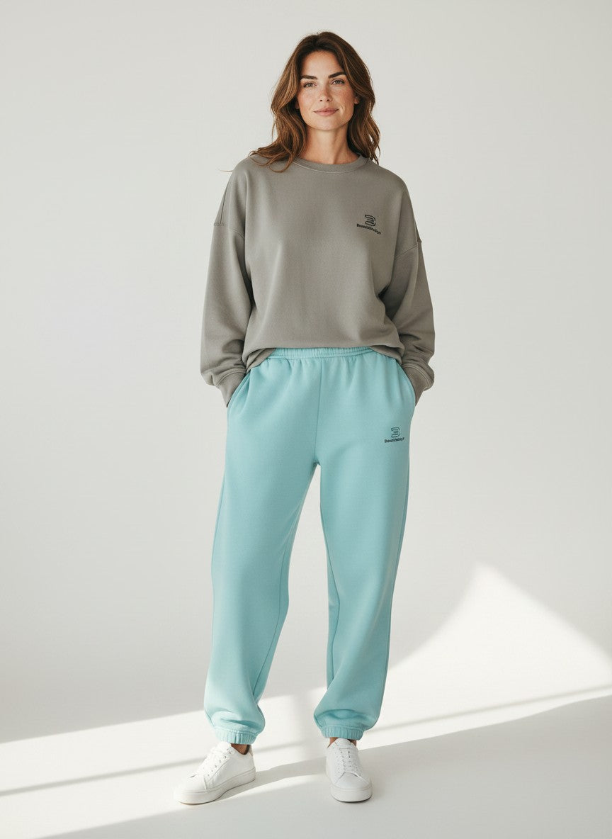 Standard Fluffy Jogginghose – schwarze Stickerei