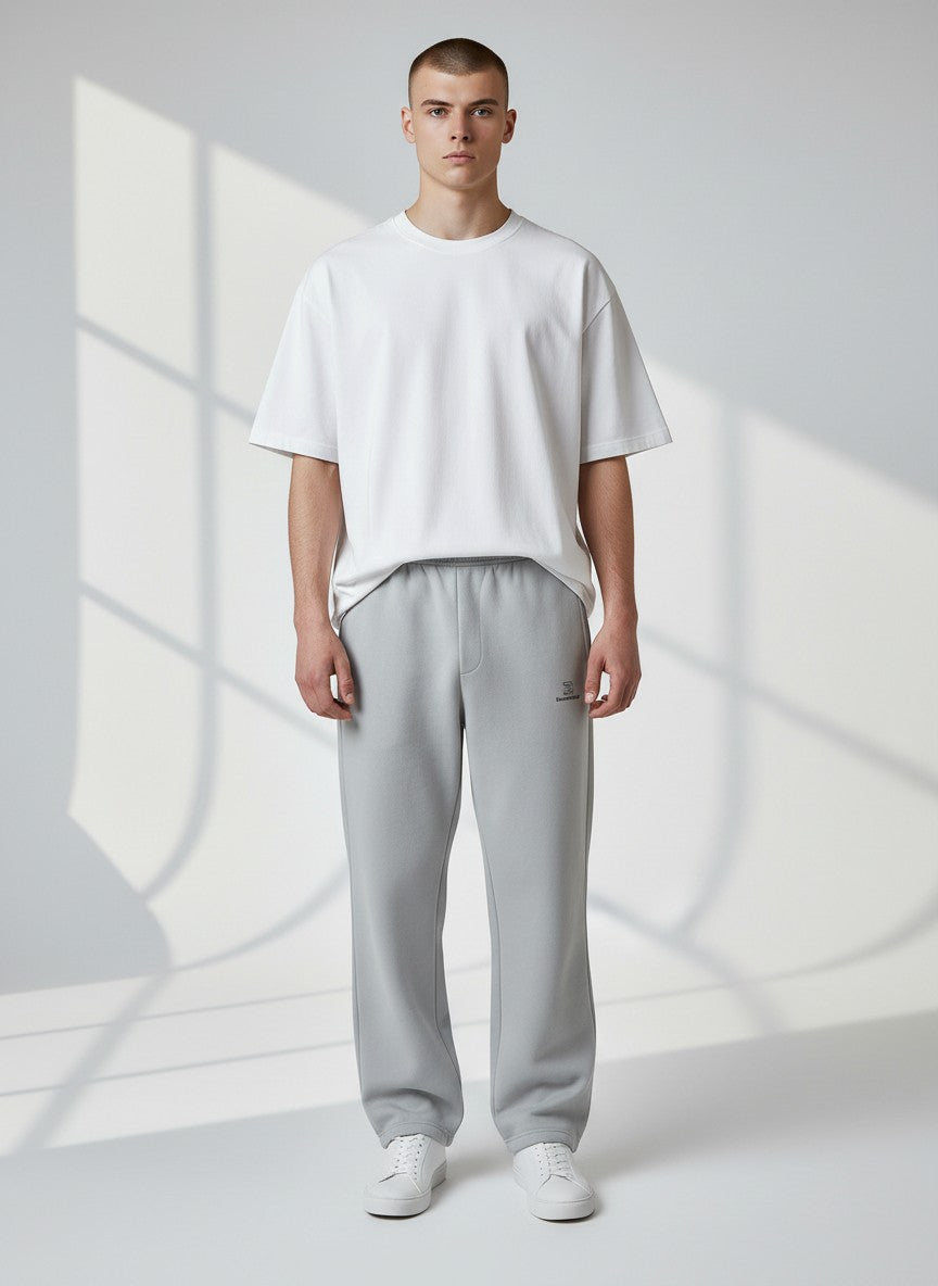 Standard Fluffy Jogginghose – schwarze Stickerei