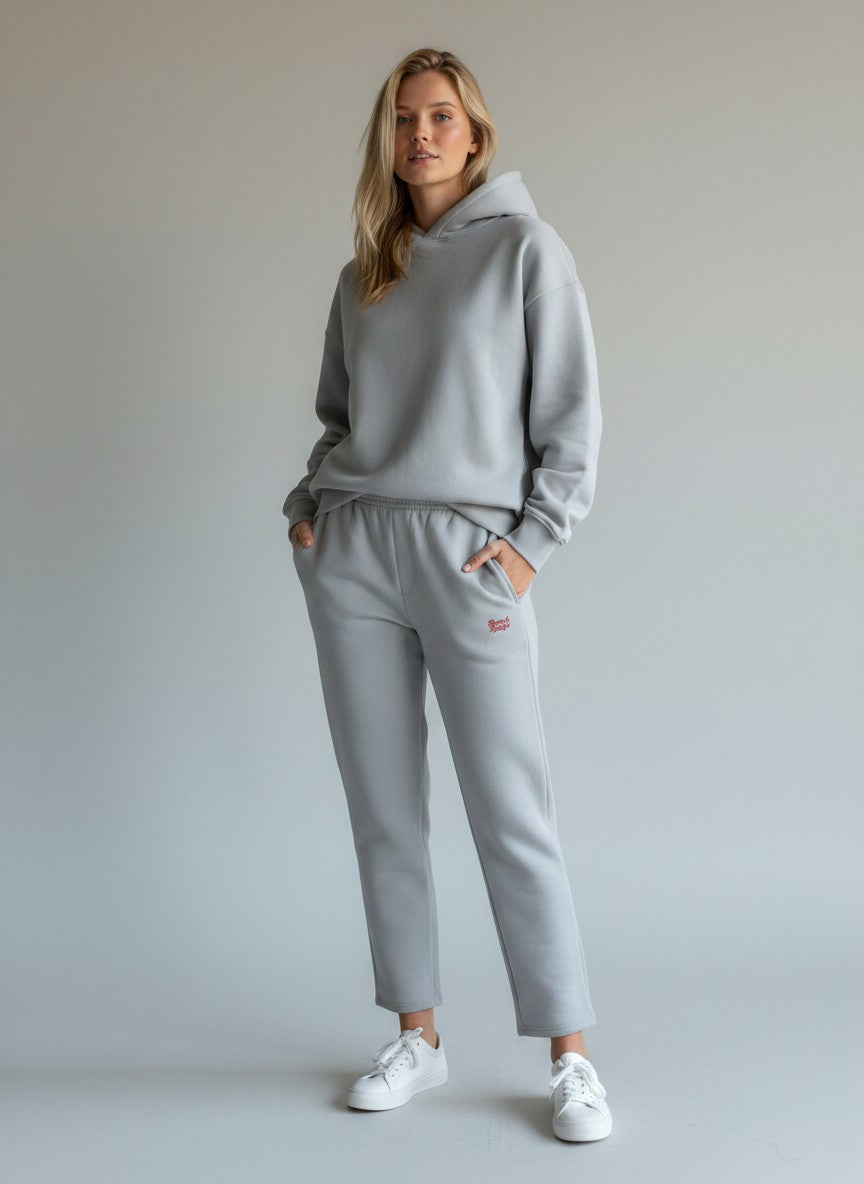 Power Jogginghose – rote Stickerei
