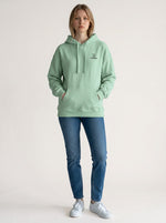 Standard Oversize Hoodie 350 g/m² – Bio-Baumwolle, schwarze Stickerei