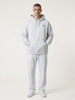 Monster Oversize Hoodie 350 g/m² – Bio-Baumwolle, grüne Stickerei