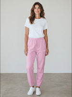 Signature Fluffy Jogginghose – weiße Stickerei
