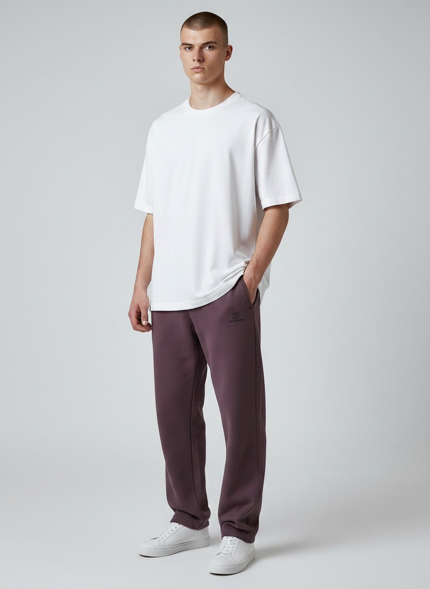 Standard Fluffy Jogginghose – schwarze Stickerei