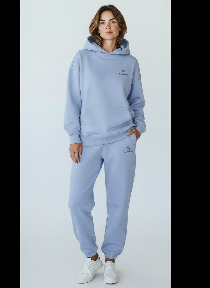 Standard Fluffy Jogginghose – schwarze Stickerei