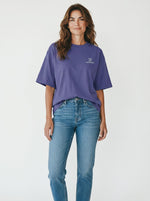 Identity Oversize T-Shirt 200 g/m² – Bio-Baumwolle, weiße Stickerei