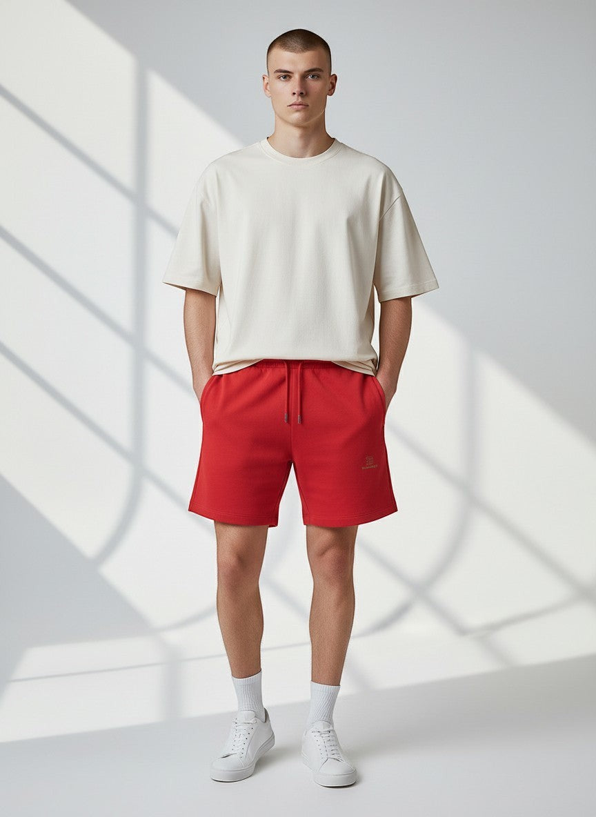 Silence Sweatshorts 300 g/m² – goldene Stickerei