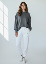 Standard Fluffy Jogginghose – schwarze Stickerei