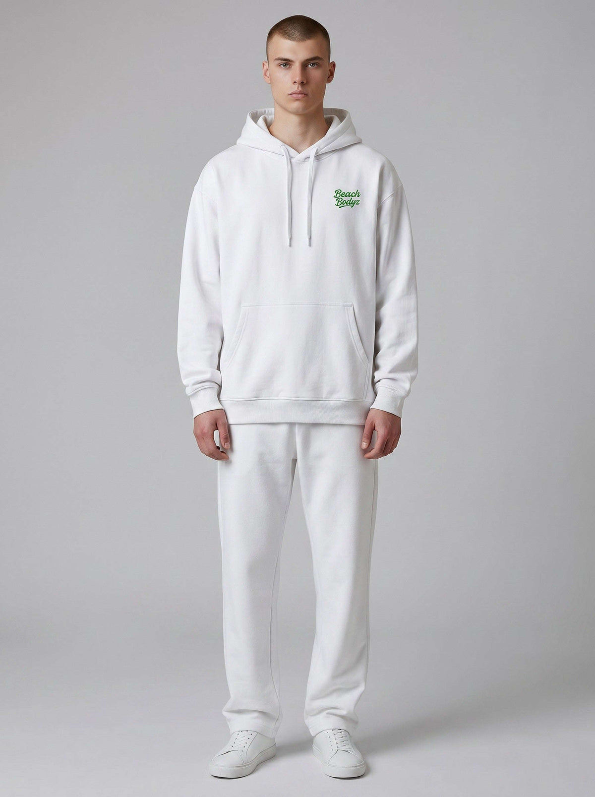 Monster Oversize Hoodie 350 g/m² – Bio-Baumwolle, grüne Stickerei Namma Markt
