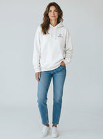 Standard Oversize Hoodie 350 g/m² – Bio-Baumwolle, schwarze Stickerei