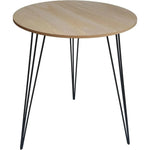 Beistelltisch Couchtisch rund Holz Metall Tisch Nachttisch Holztisch Ø 40 cm Namma Markt