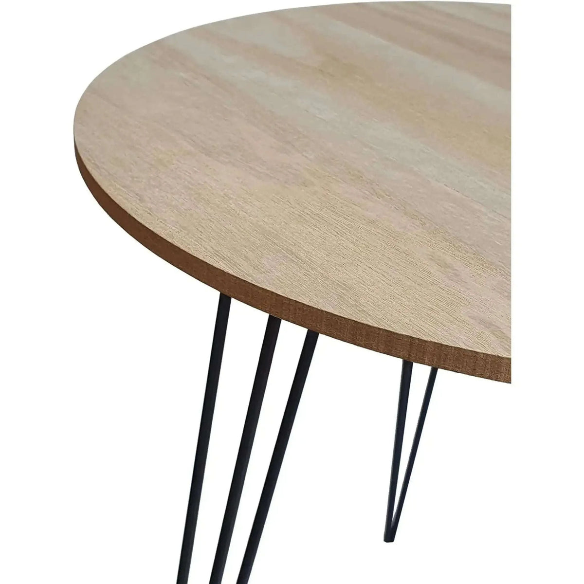 Beistelltisch Couchtisch rund Holz Metall Tisch Nachttisch Holztisch Ø 40 cm Namma Markt