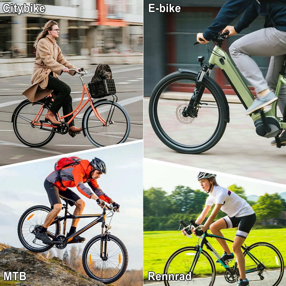 Bequemer Fahrradsattel Weicher Sattel mit Doppel-Federung