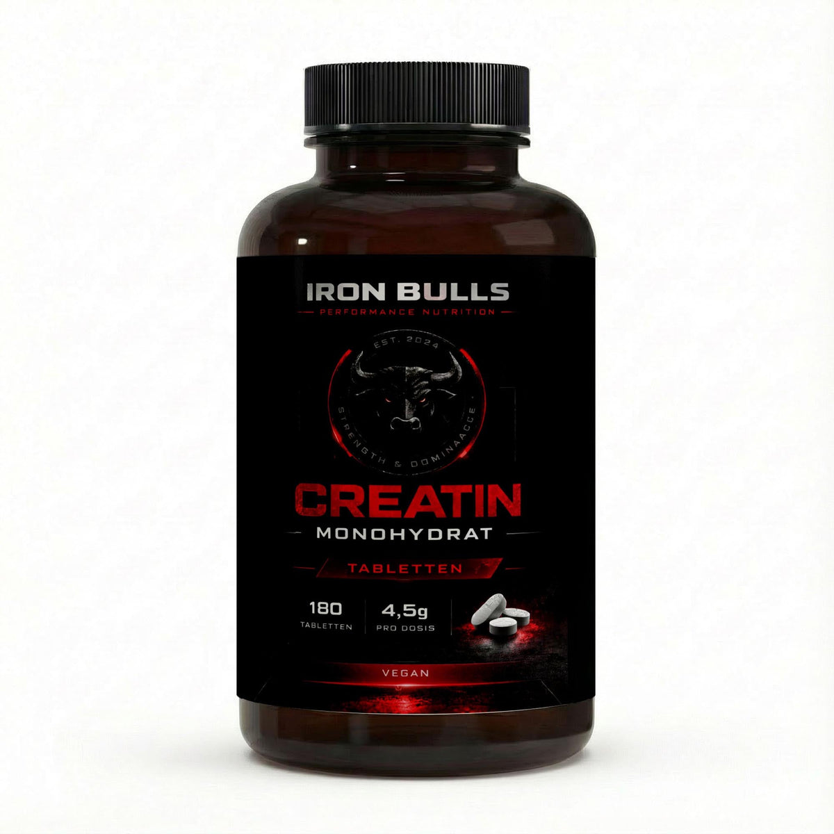 Kreatin Monohydrat - 180 vegane Tabletten