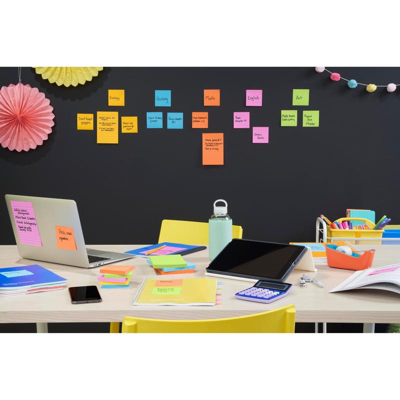 Post-it® Super Sticky Notes, 76 mm x 76 mm, 90 Blatt/Block, 100% PEFC