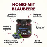 Blaubeere mit Honig - mild & fruchtig | 250g