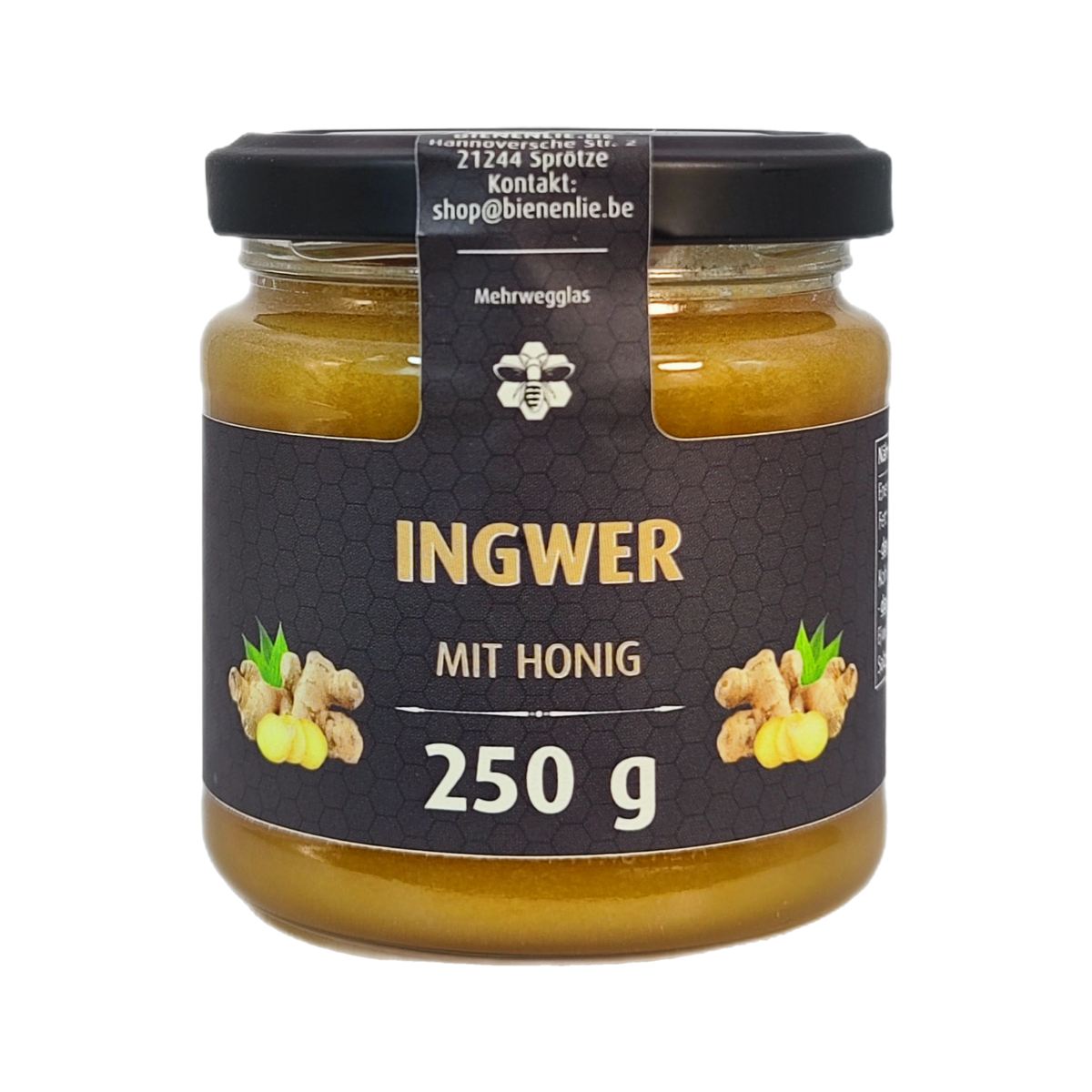 Ingwer mit Honig - würzig & leicht scharf | 250g
