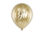 Luftballon Ø30cm "Happy Birthday" Gold | 6 Stk. #90