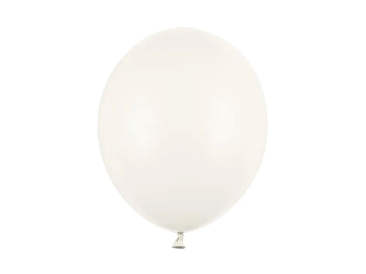 100 Stk. Luftballon Ø30cm "Uni Pastell" | Creme Weiß