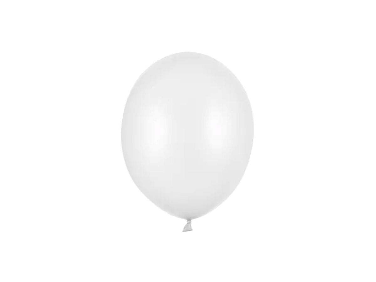 100 Stk. Luftballon Ø12cm "Uni Metallic" |  Pure White