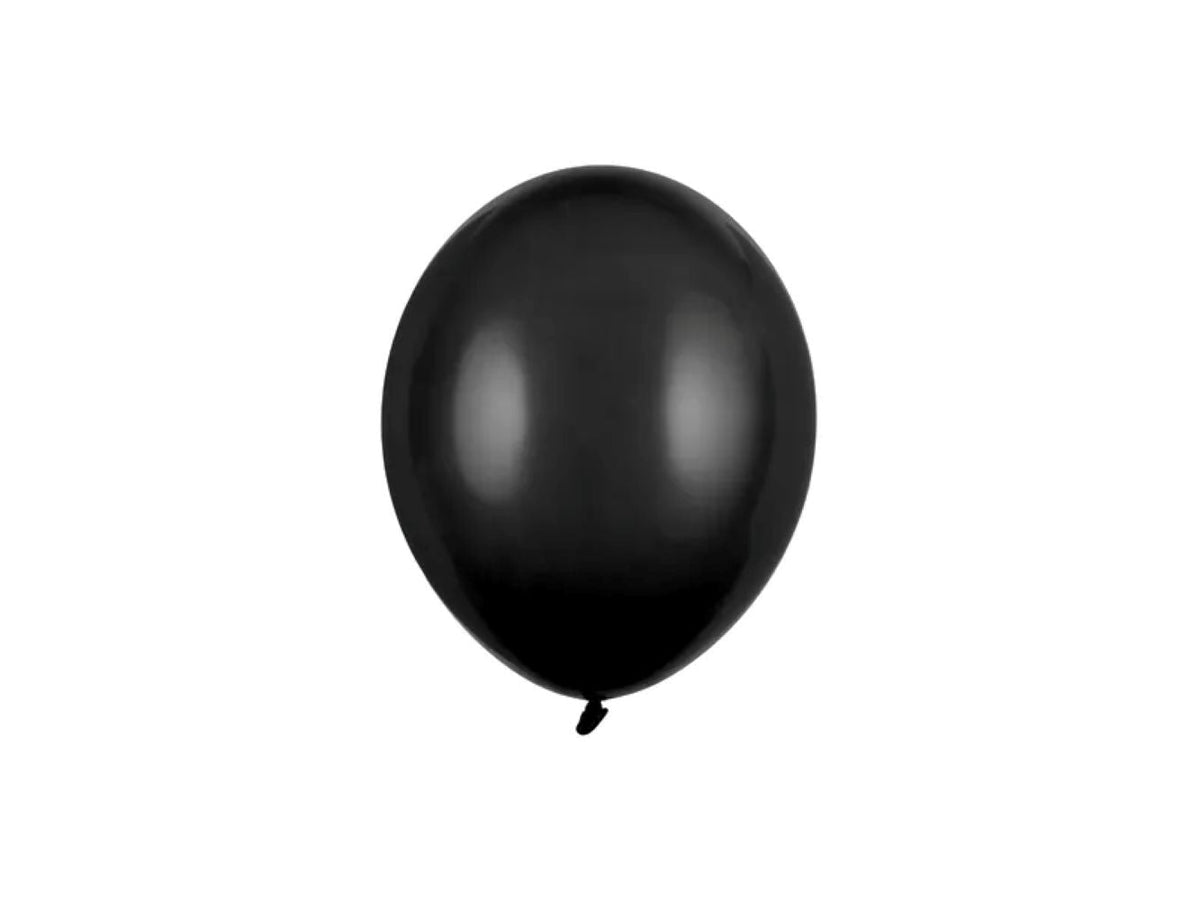 100 Stk. Luftballon Ø12cm "Uni Pastell" | Schwarz