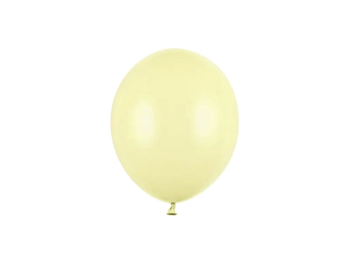 100 Stk. Luftballon Ø12cm "Uni Pastell" | Light Yellow