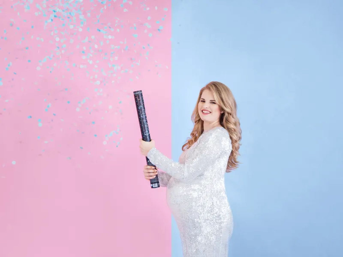 Konfettishooter Ready to pop 60 cm | Blau