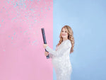 Konfettishooter Ready to pop 60 cm | Blau